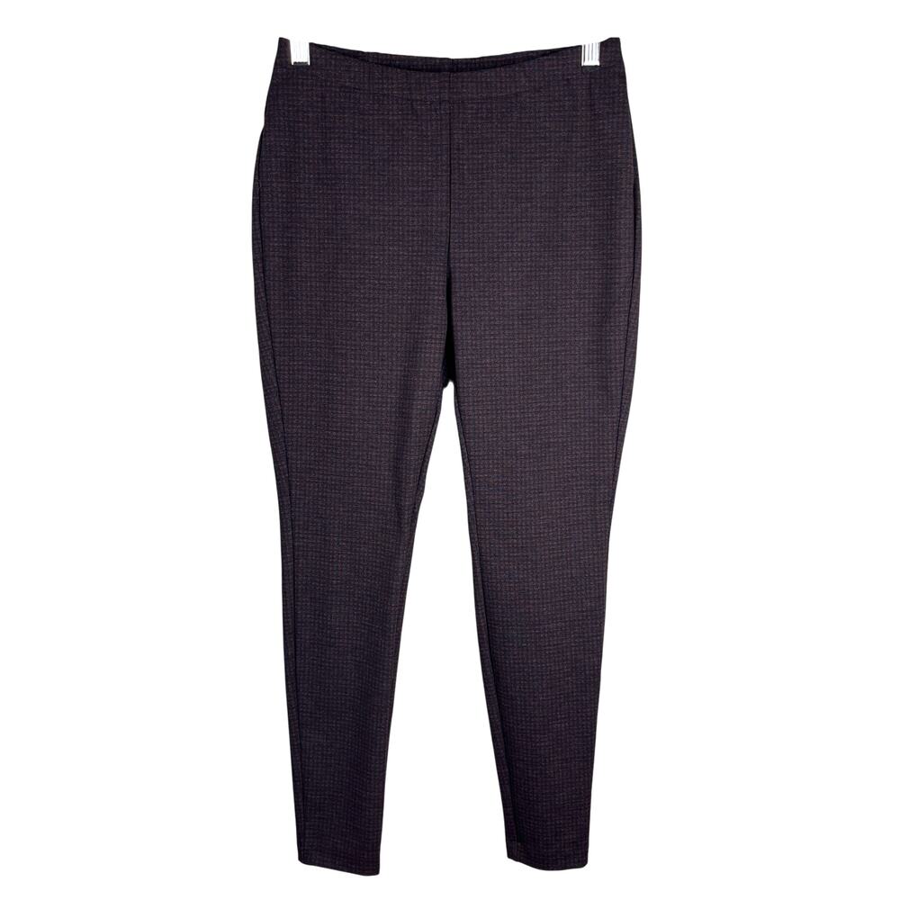 J Jill Ponte Leggings Nutmeg Houndstooth Small Petite New